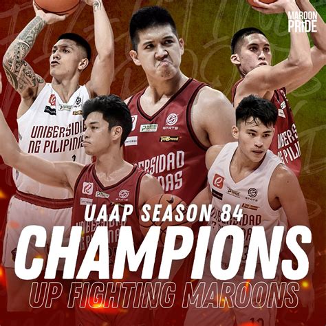 UP Fighting Maroons, Champions of the 84th UAAP Basketball .